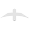 Ekena Millwork Bellingham Architectural Grade PVC Gable Bracket, 36"W x 12"H x 4"D x 4"F, 8/12 Pitch GBP036X12X0404BEL00 - alternate 4